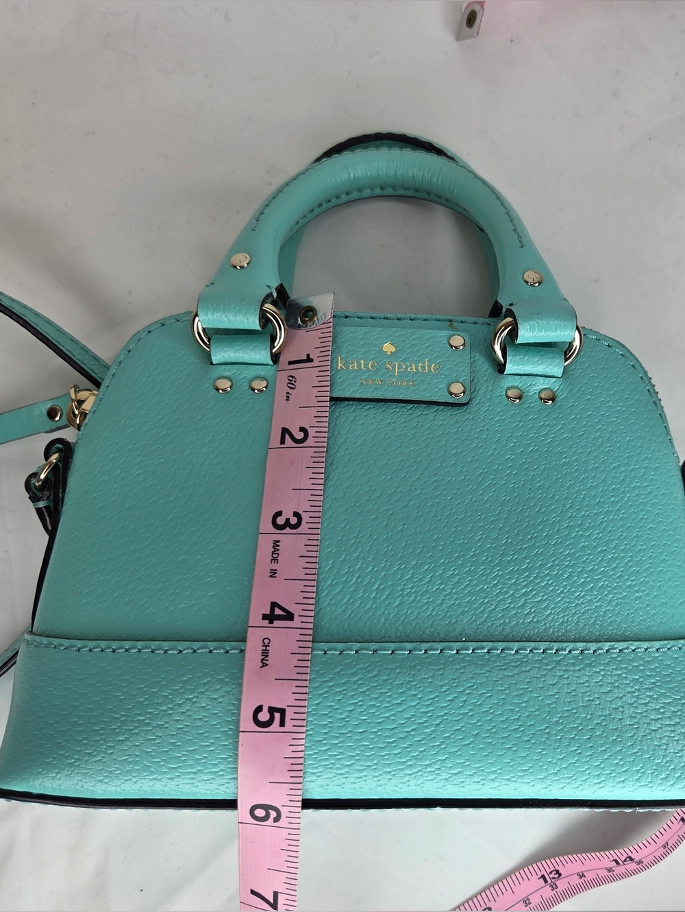 kate spade Mini Rachelle Wellesley-Tiffany Blue Crossbody with Gold Hardware - Picture 9 of 9